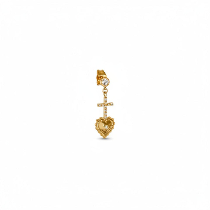 Diamonds & Ex Voto Earring - And Paris - Ileana Makri
