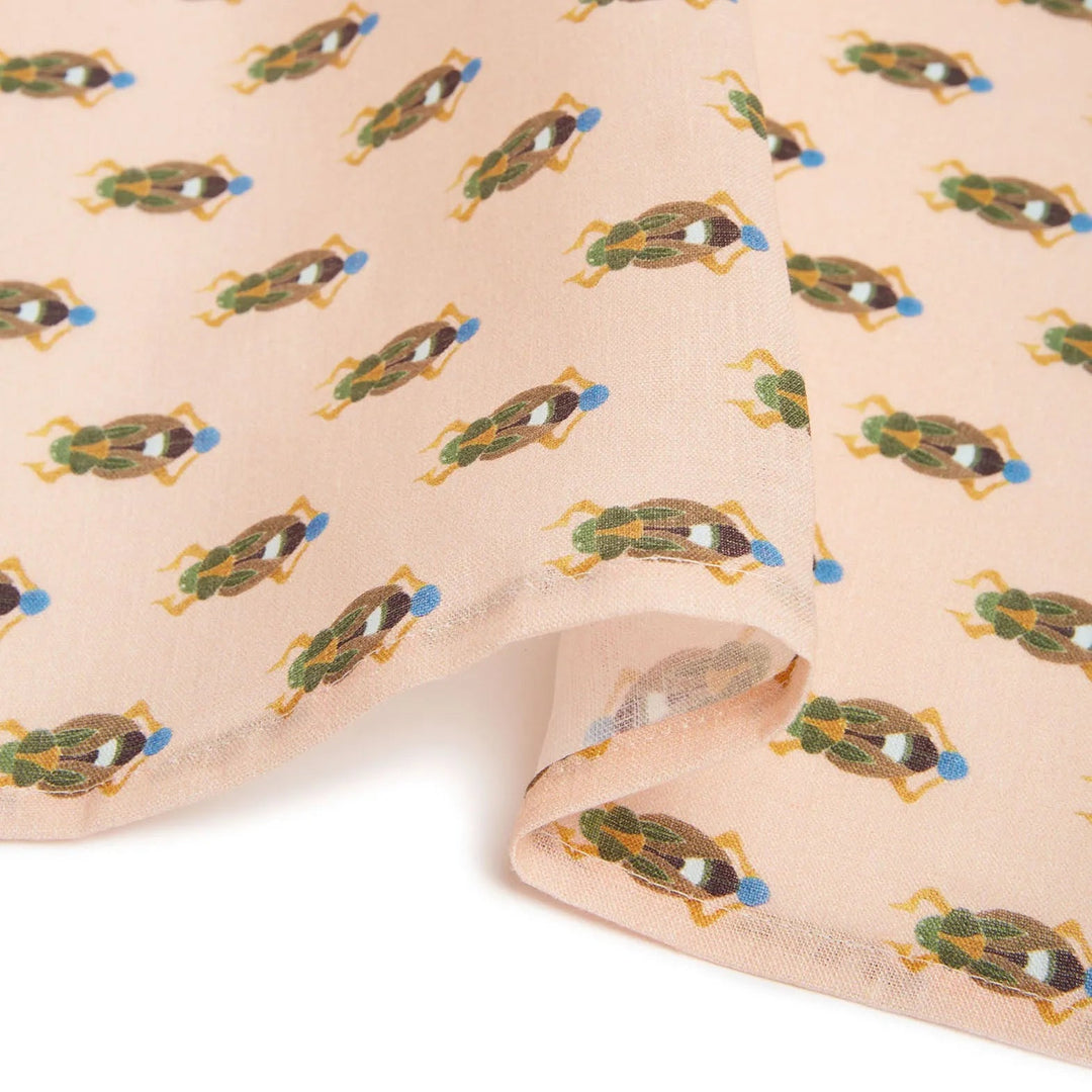 Dinner Napkins Pink Scarab (Set of 6) - La Double J Home - Ileana Makri