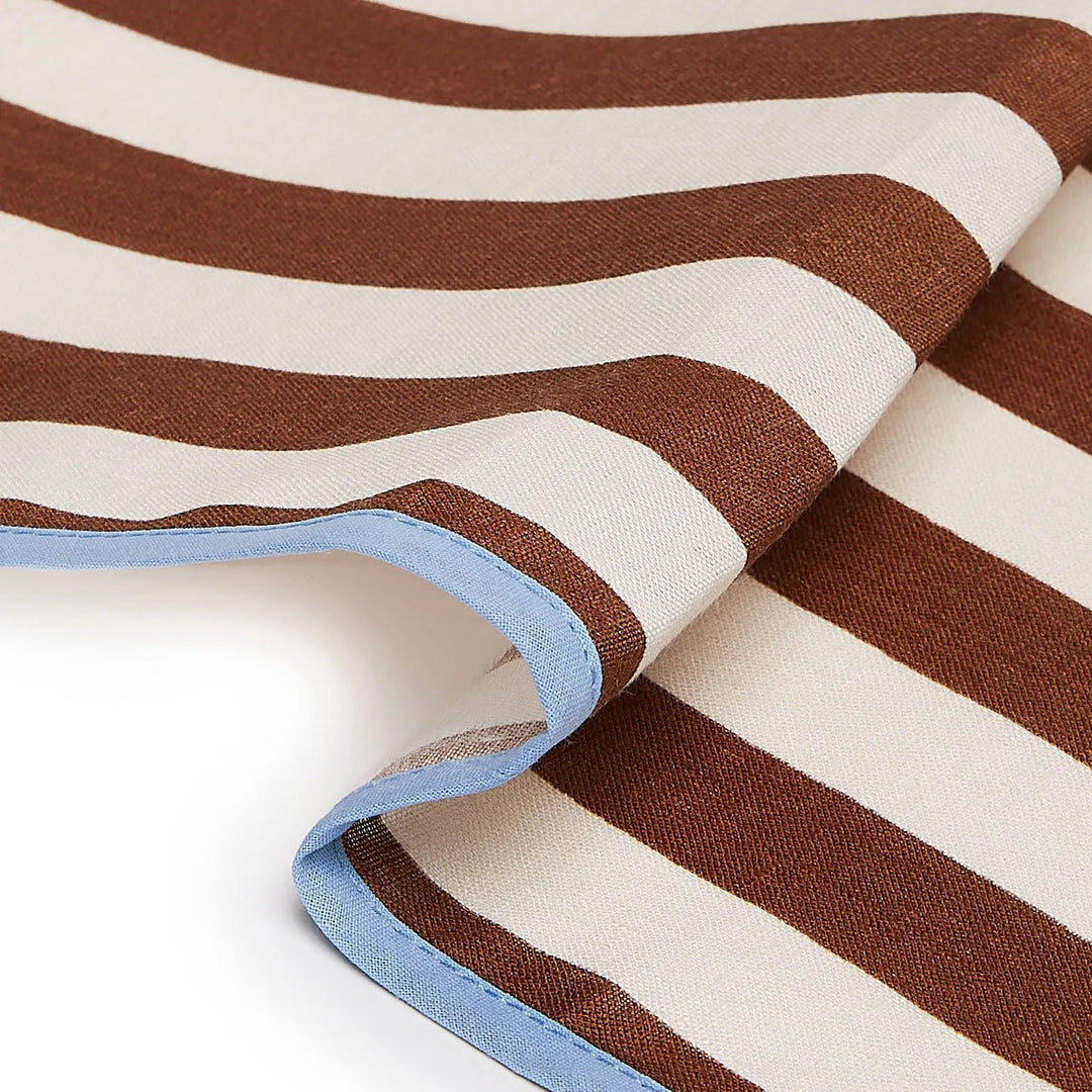 Dinner Napkins Riviera Cioccolato (Set of 6) - La Double J Home - Ileana Makri