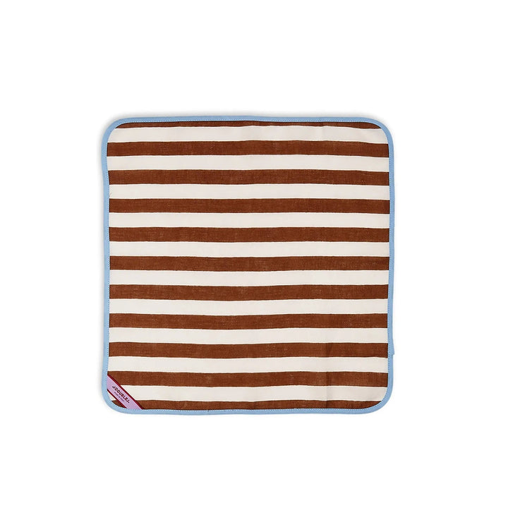 Dinner Napkins Riviera Cioccolato (Set of 6) - La Double J Home - Ileana Makri