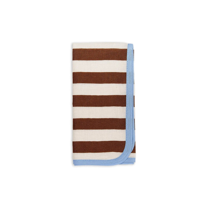 Dinner Napkins Riviera Cioccolato (Set of 6) - La Double J Home - Ileana Makri