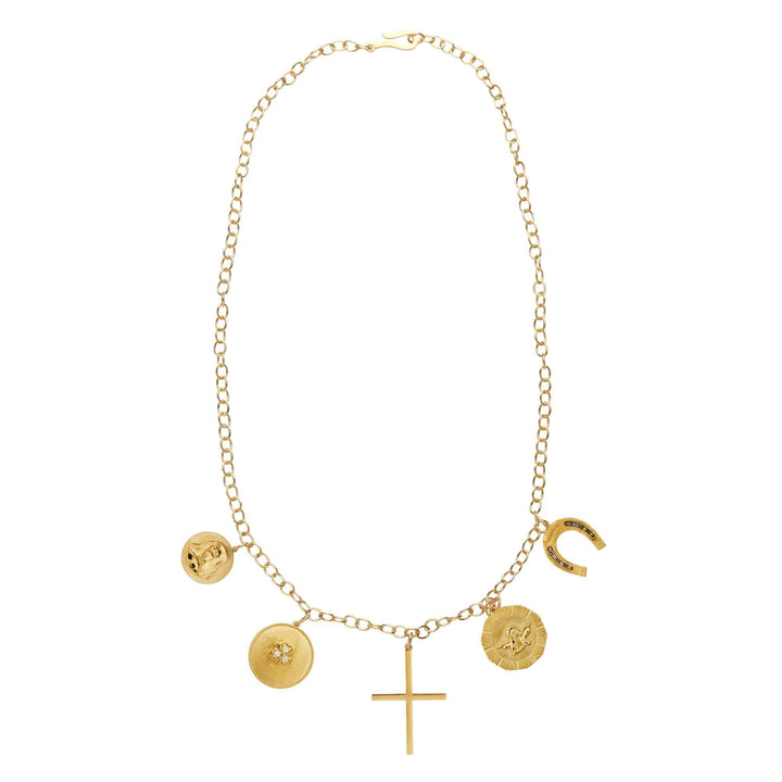 Divine Protection Charm Necklace - Globetrotter - Ileana Makri store