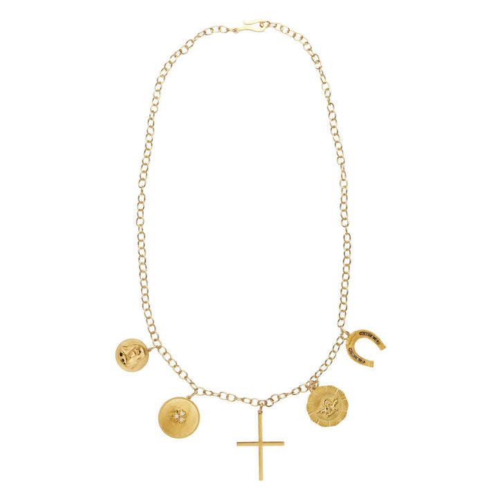 Divine Protection Charm Necklace - SYMBOLS - Ileana Makri