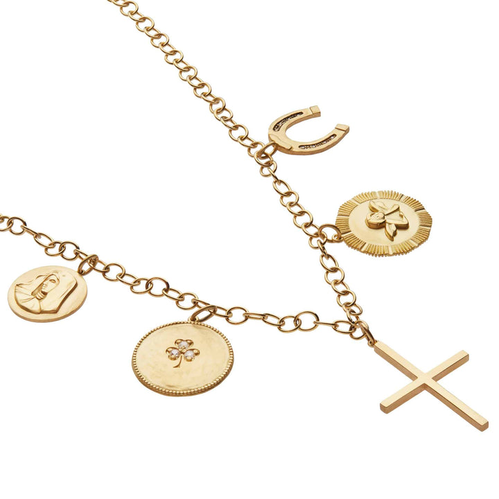 Divine Protection Charm Necklace - SYMBOLS - Ileana Makri