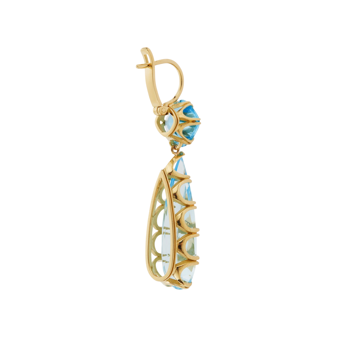 Double Crown Drops Blue Topaz - Crown - Ileana Makri