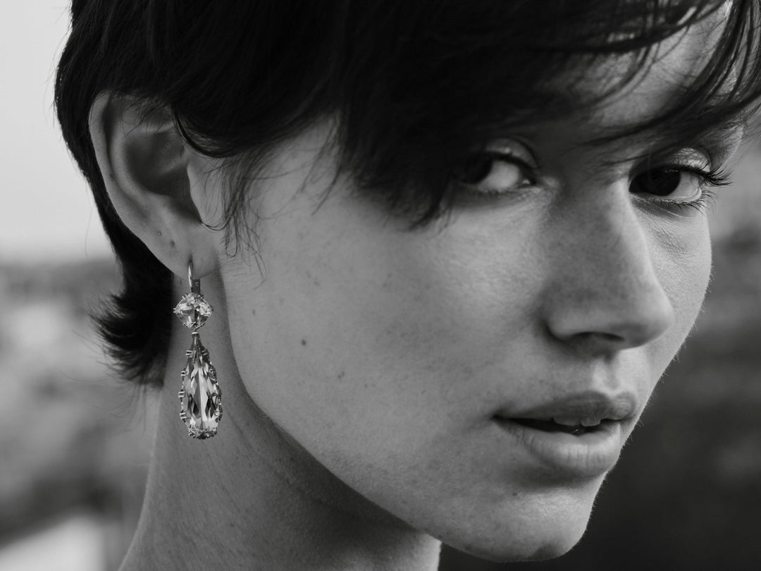 Double Crown Drops Blue Topaz - Crown - Ileana Makri