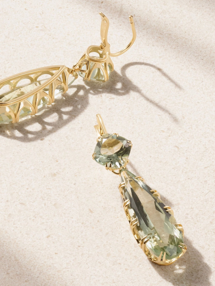 Double Crown Drops Green Amethyst - Crown - Ileana Makri