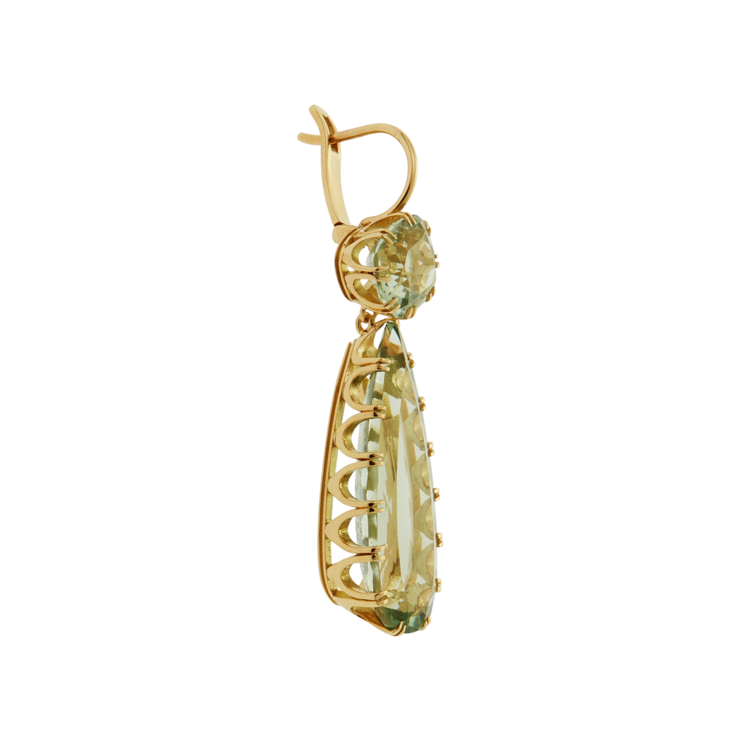 Double Crown Drops Green Amethyst - Crown - Ileana Makri