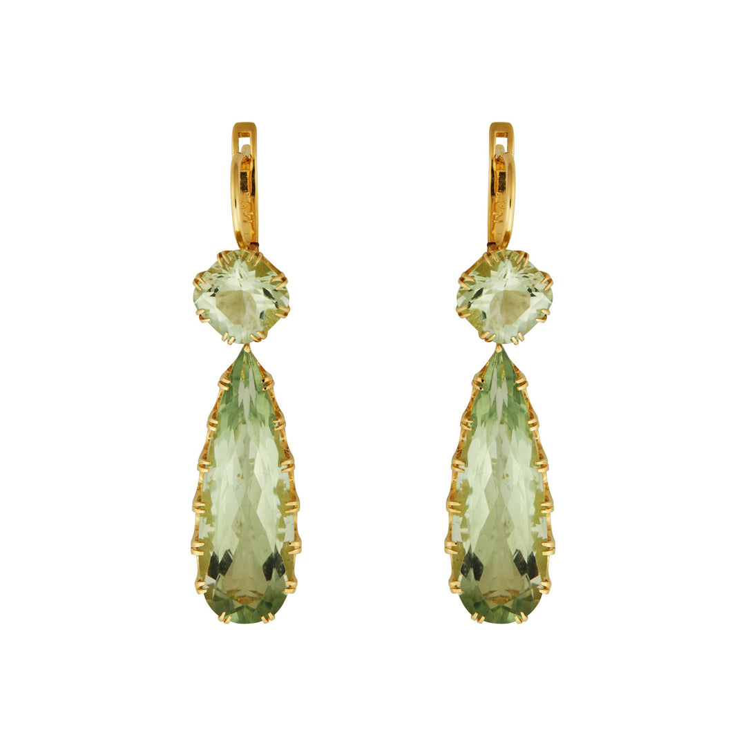 Double Crown Drops Green Amethyst - Crown - Ileana Makri