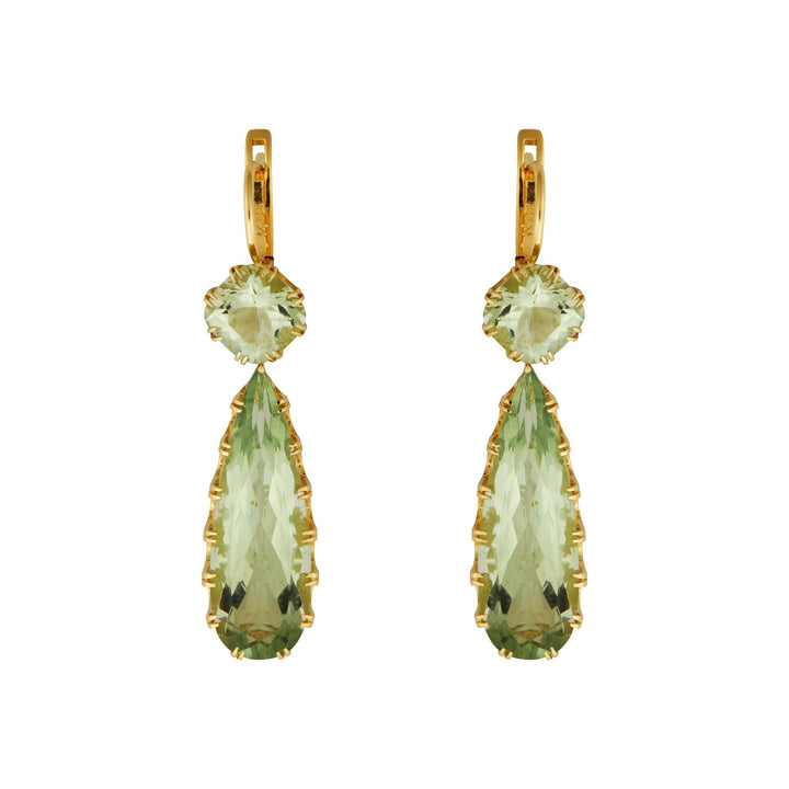Double Crown Drops Green Amethyst - Crown - Ileana Makri