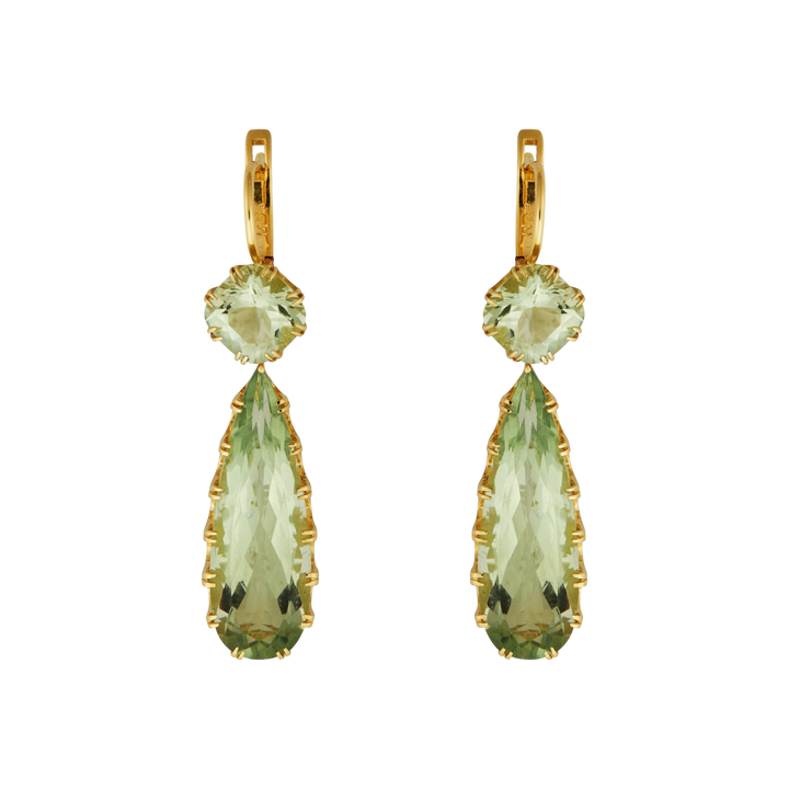 Double Crown Drops Green Amethyst - Crown - Ileana Makri