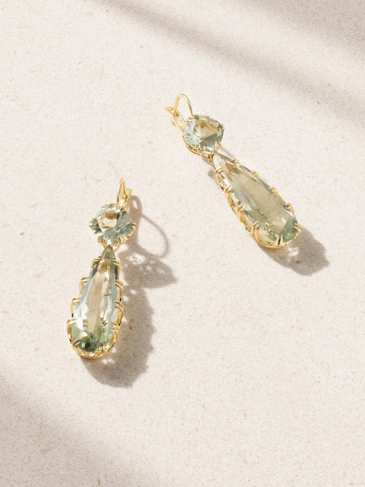 Double Crown Drops Green Amethyst - Crown - Ileana Makri