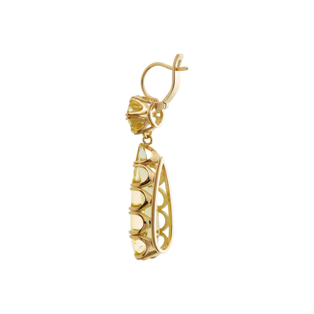 Double Crown Drops Lemon Topaz - Crown - Ileana Makri
