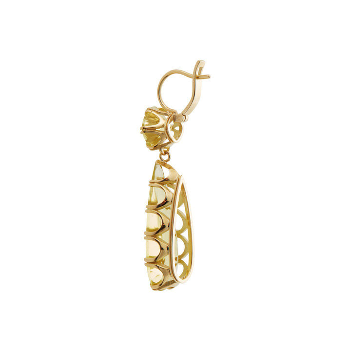 Double Crown Drops Lemon Topaz - Crown - Ileana Makri