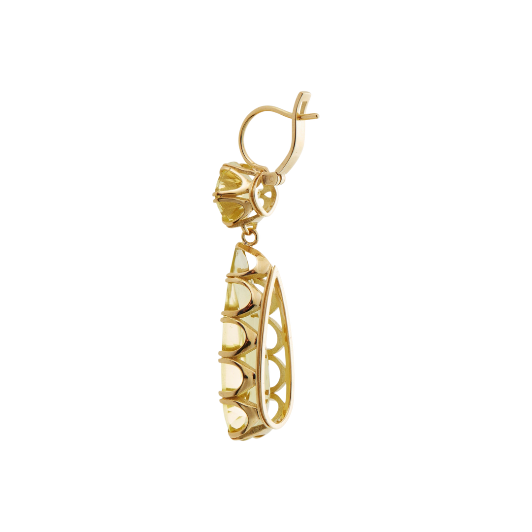 Double Crown Drops Lemon Topaz - Crown - Ileana Makri