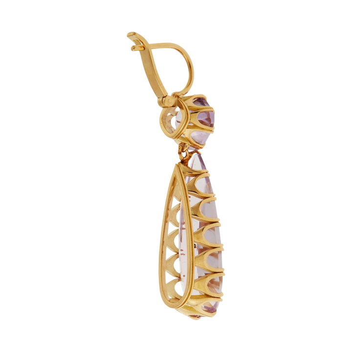 Double Crown Drops Pink Amethyst - Crown - Ileana Makri
