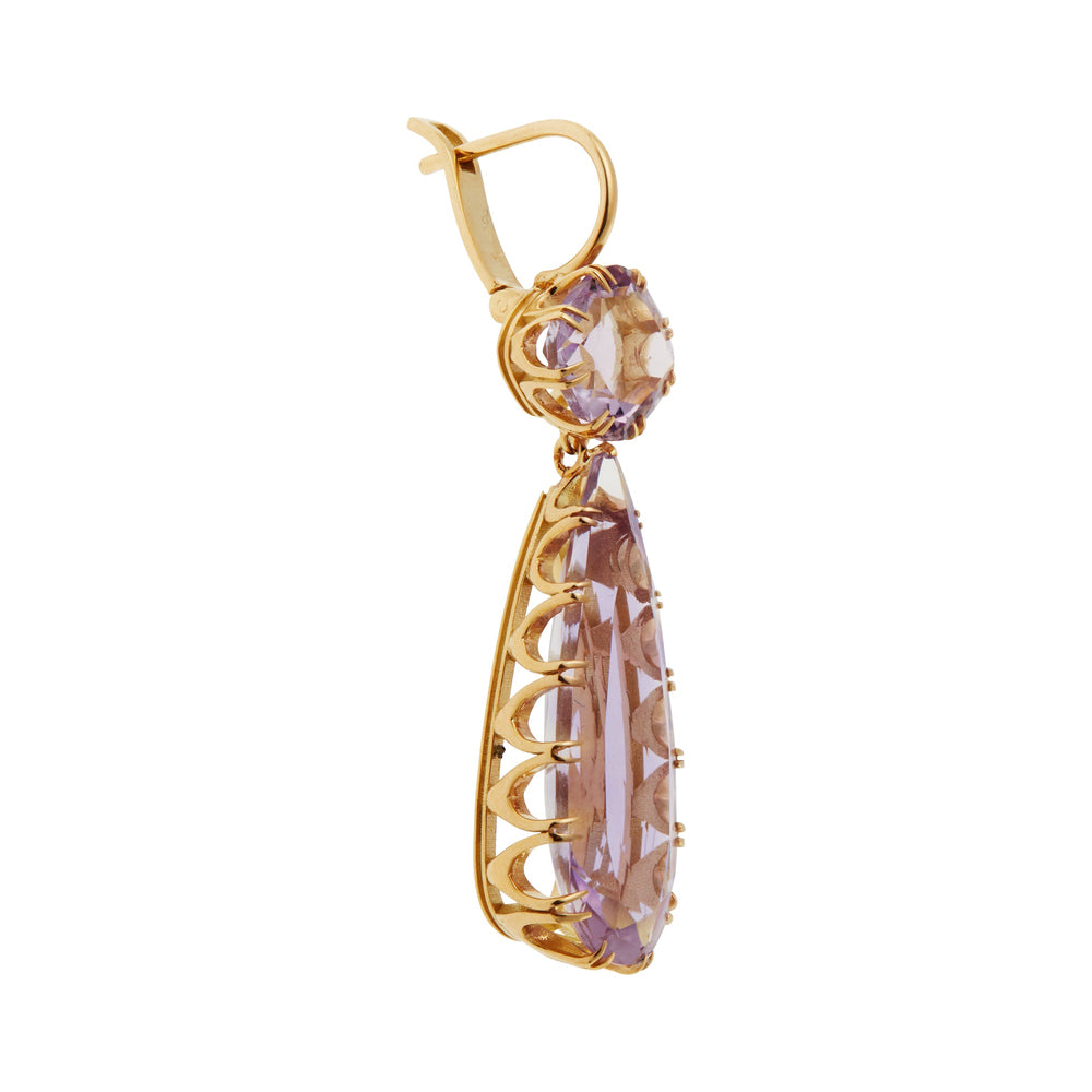 Double Crown Drops Pink Amethyst - Crown - Ileana Makri