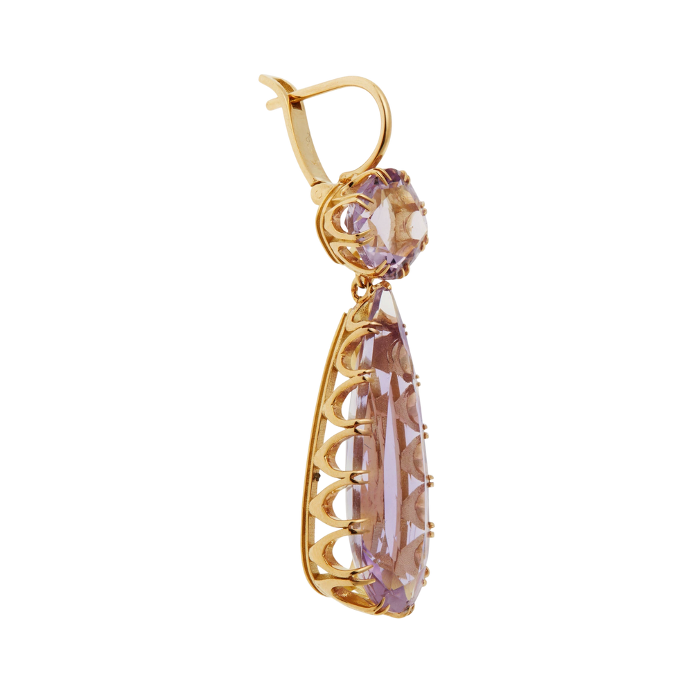 Double Crown Drops Pink Amethyst - Crown - Ileana Makri