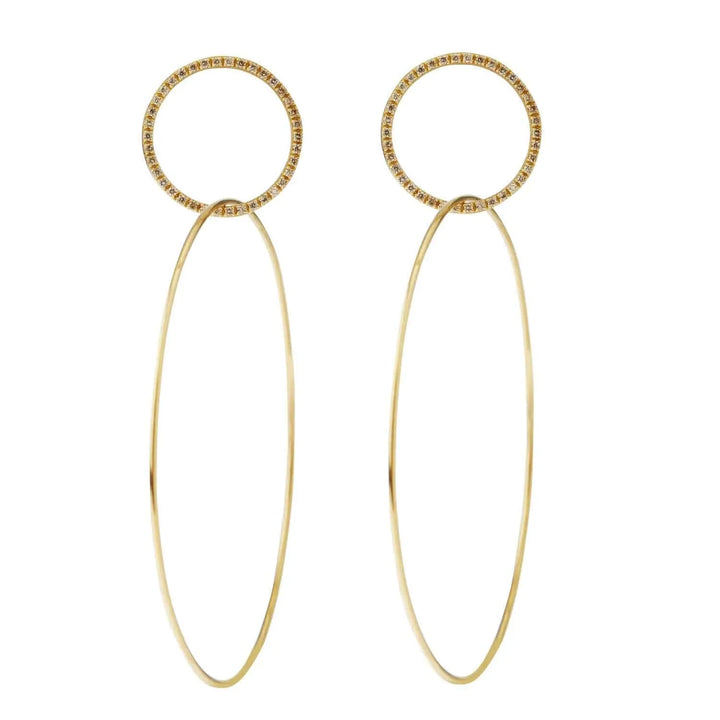 Double Slim Hoops Y-CHD-L - Queen - Ileana Makri store