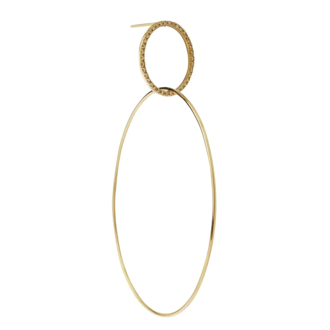 Double Slim Hoops Y-CHD-L - Queen - Ileana Makri store