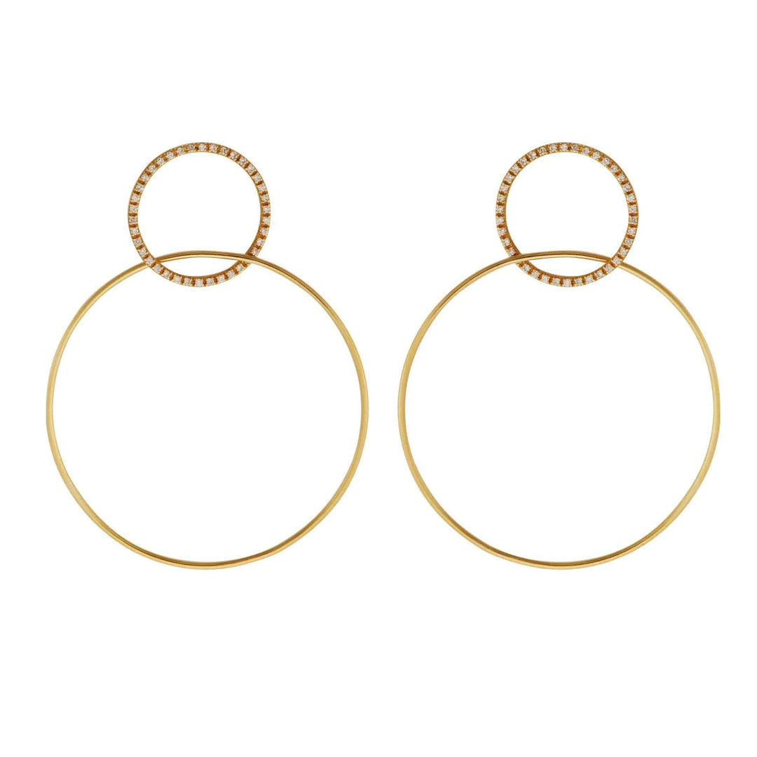 Double Slim Hoops Y-D-M - Queen - Ileana Makri store