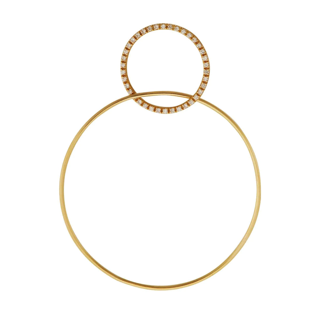 Double Slim Hoops Y-D-M - Queen - Ileana Makri store