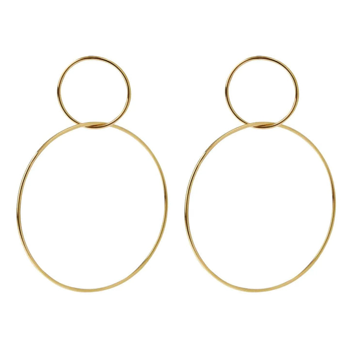 Double Slim Hoops Y-M - Queen - Ileana Makri store