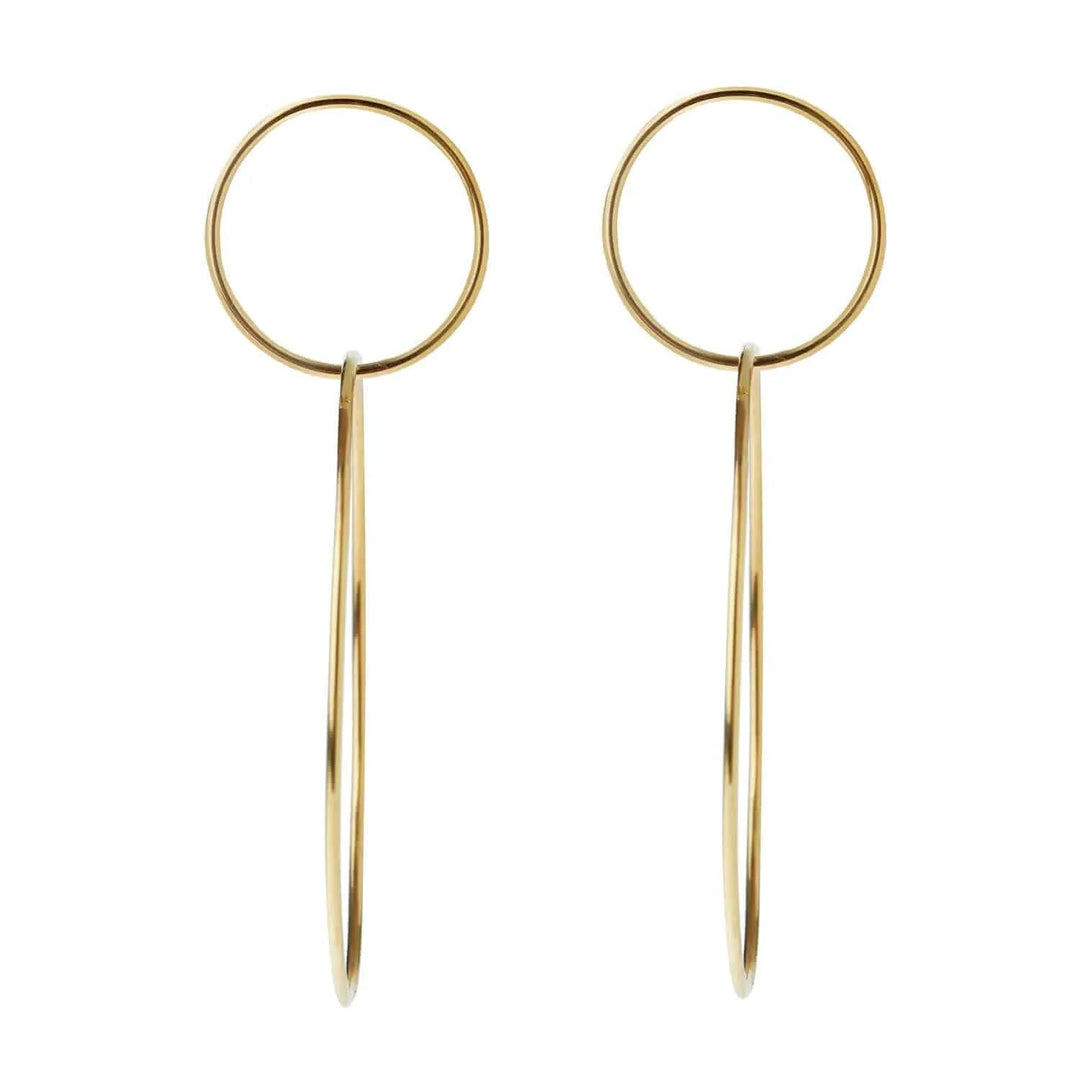 Double Slim Hoops Y-M - Queen - Ileana Makri store