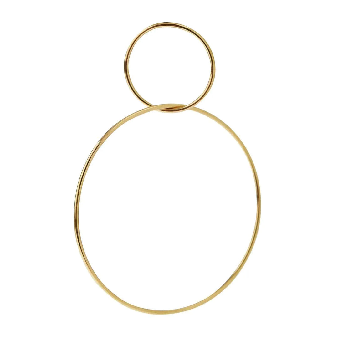 Double Slim Hoops Y-M - Queen - Ileana Makri store