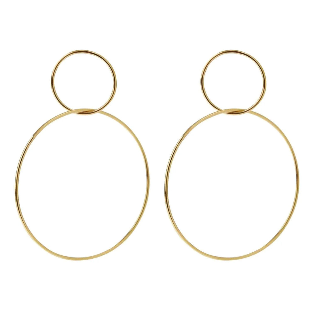 Double Slim Hoops Y - M - Queen - Ileana Makri