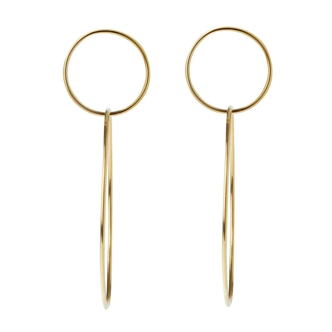 Double Slim Hoops Y - M - Queen - Ileana Makri