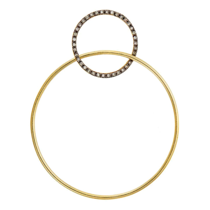 Double Slim Hoops Y-OXS-CHD-M - Queen - Ileana Makri store