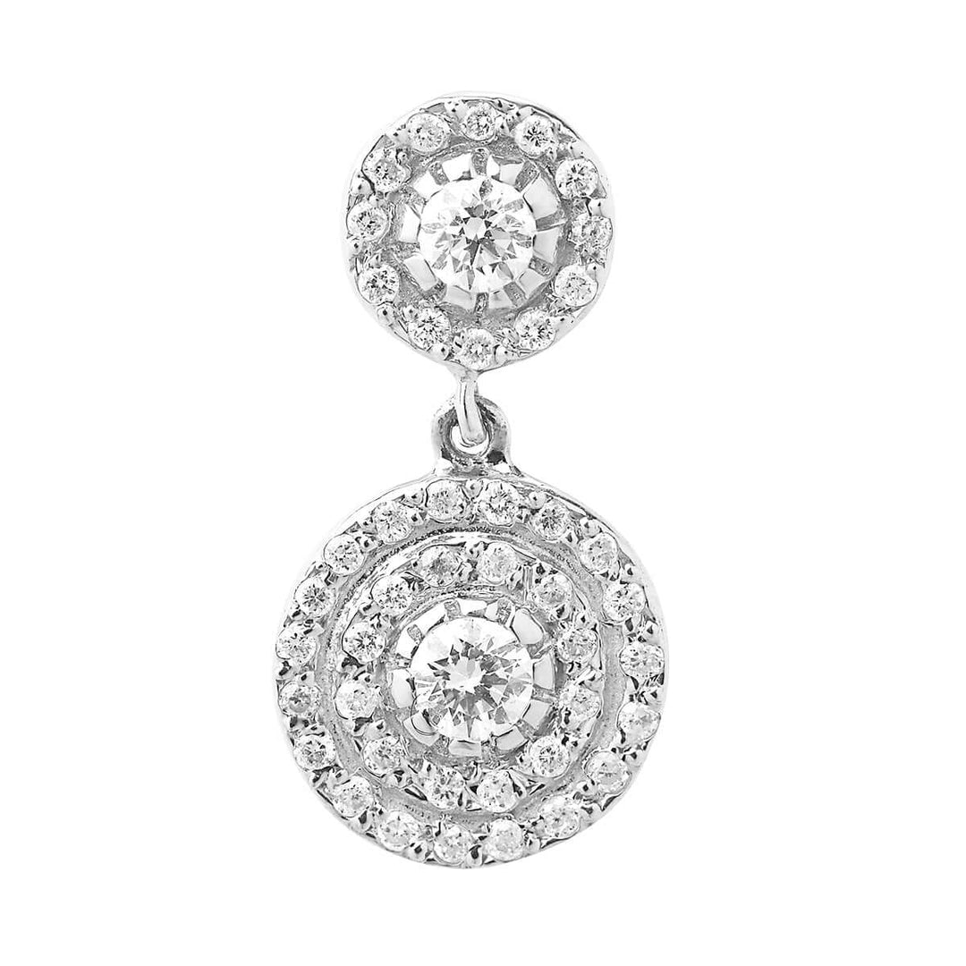Double Solitaire Earrings W - D - Classic - Ileana Makri