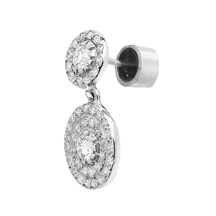 Double Solitaire Earrings W - D - Classic - Ileana Makri