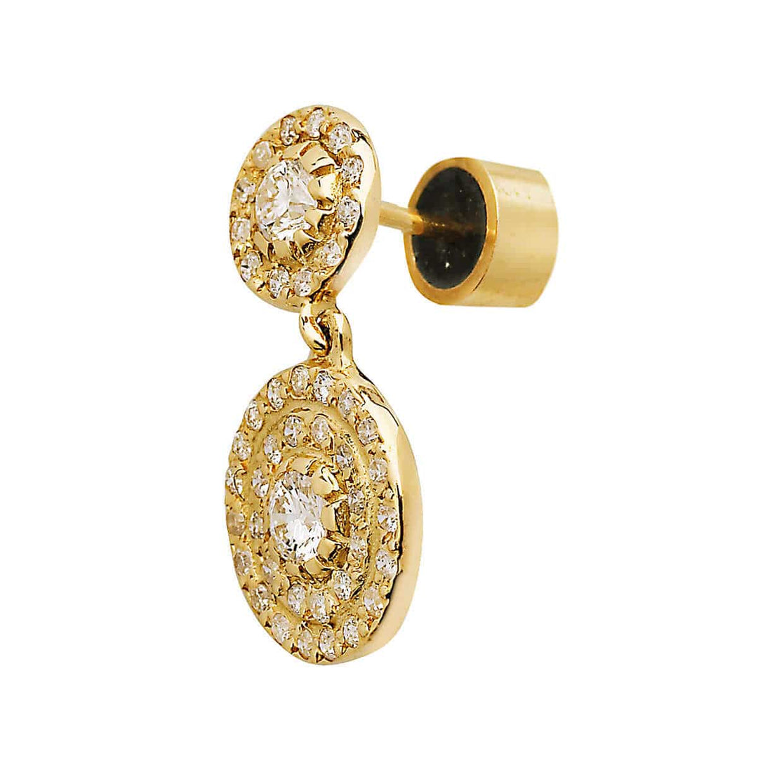Double Solitaire Earrings Y - D - Classic - Ileana Makri