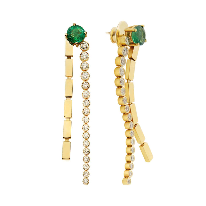 Double Stream Earrings Y - D - Em - Cascade - Ileana Makri