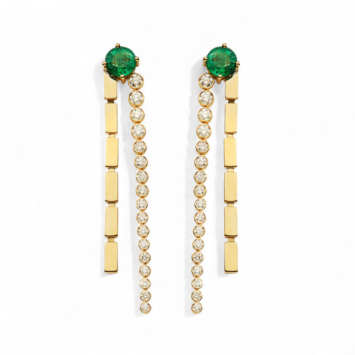 Double Stream Earrings Y - D - Em - Cascade - Ileana Makri