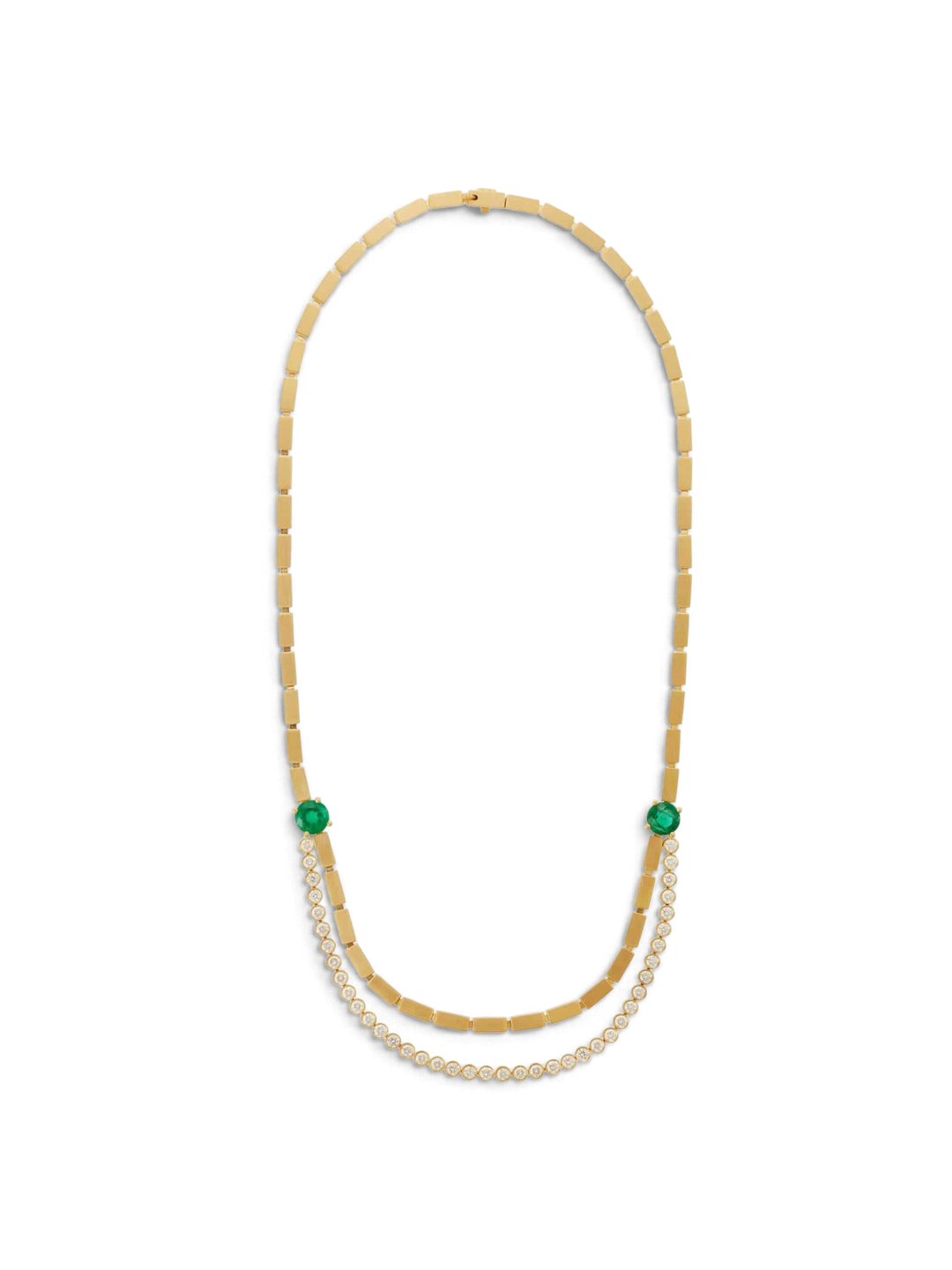 Double Stream Necklace Y - D - Em - Cascade - Ileana Makri