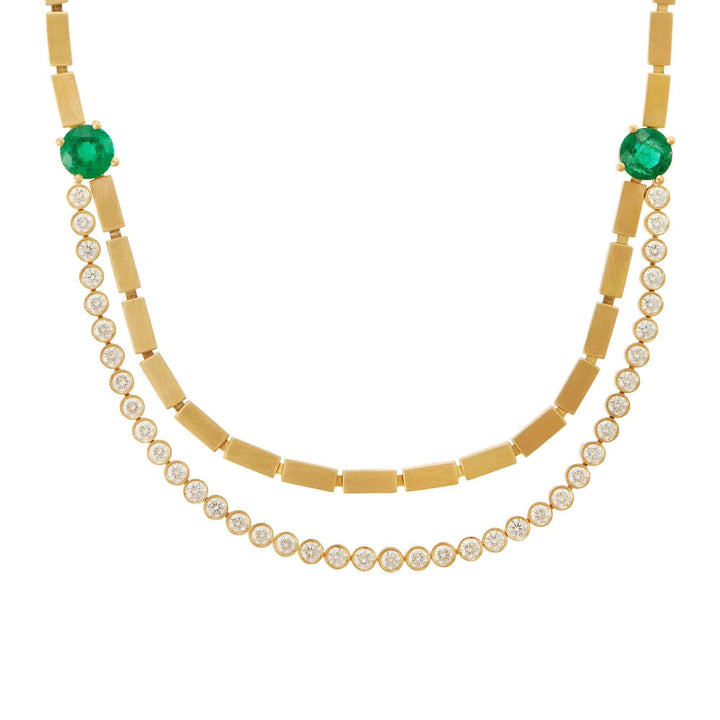 Double Stream Necklace Y - D - Em - Cascade - Ileana Makri
