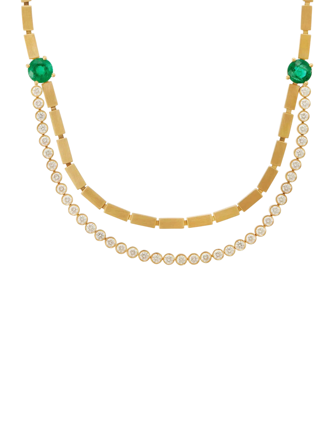 Double Stream Necklace Y - D - Em - Cascade - Ileana Makri