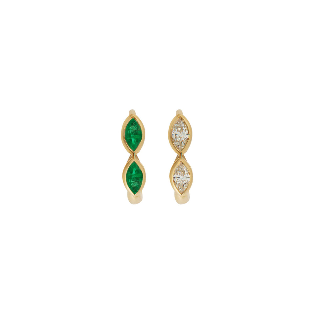 Echo Navette Mini Hoops Y - D - EM - Classic - Ileana Makri