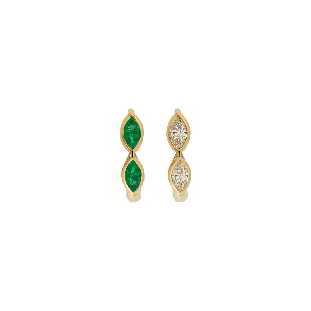Echo Navette Mini Hoops Y - D - EM - Classic - Ileana Makri