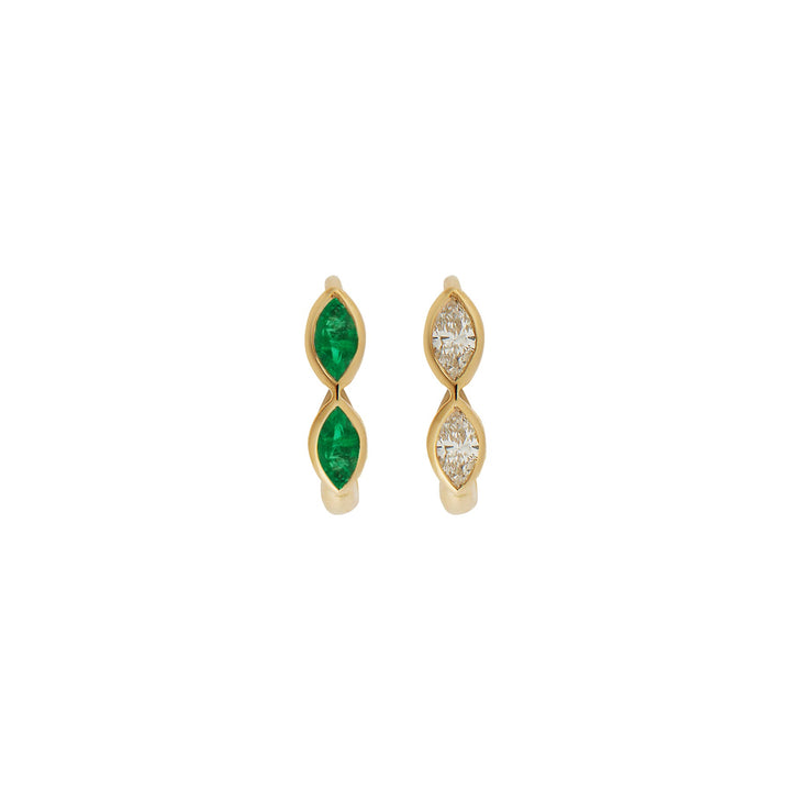 Echo Navette Mini Hoops Y - D - EM - Classic - Ileana Makri