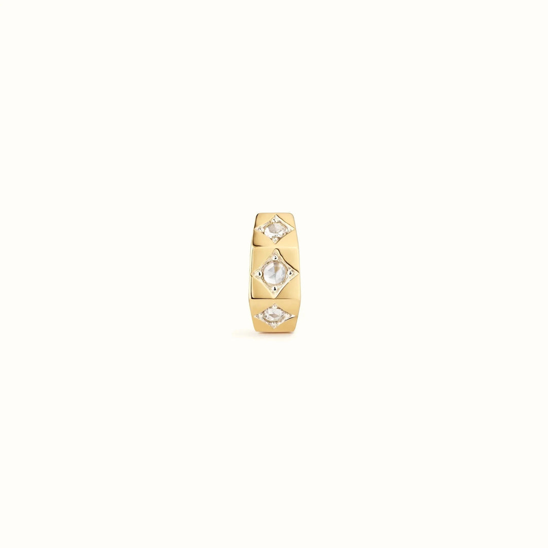Ecrou Polished Earring Diamonds (Small) - Marie Lichtenberg - Ileana Makri