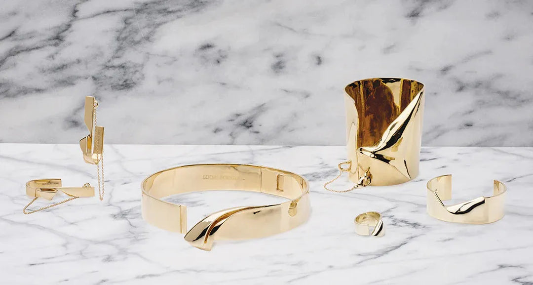 Large Folded Cuff, EBorgo-Bracelets, Ileana Makri