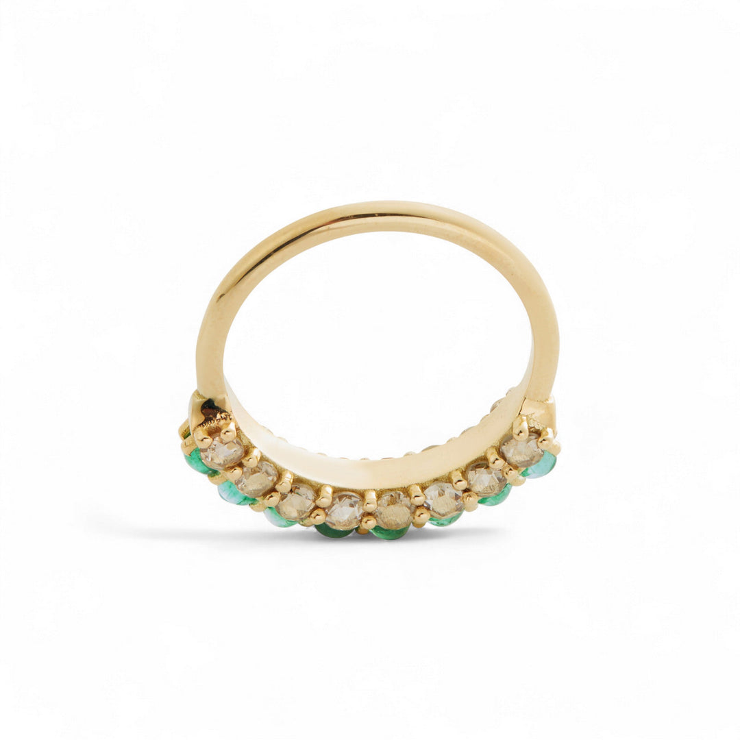 Emerald Arc Ring - Revolve - Ileana Makri
