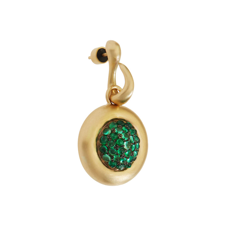Emerald Caviar Earrings Large - Fête - Ileana Makri