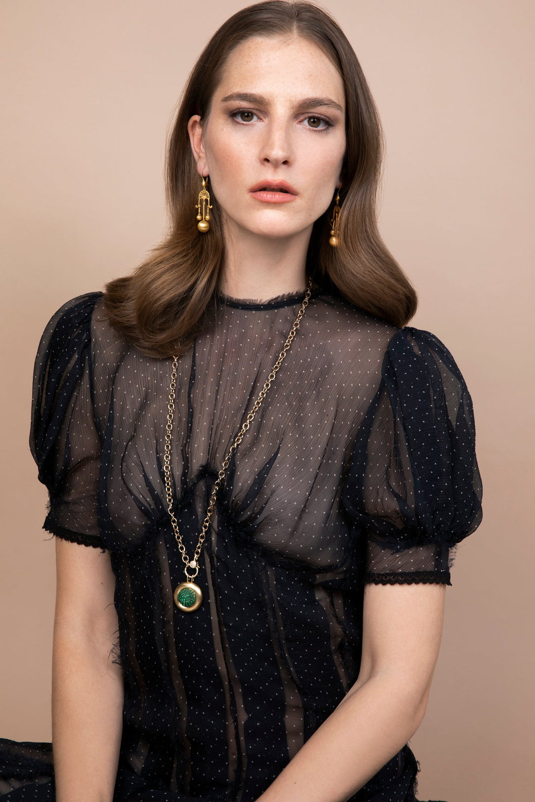 Emerald Caviar Pendant - Fête - Ileana Makri