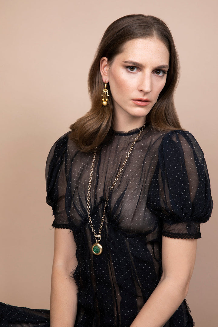 Emerald Caviar Pendant - Fête - Ileana Makri
