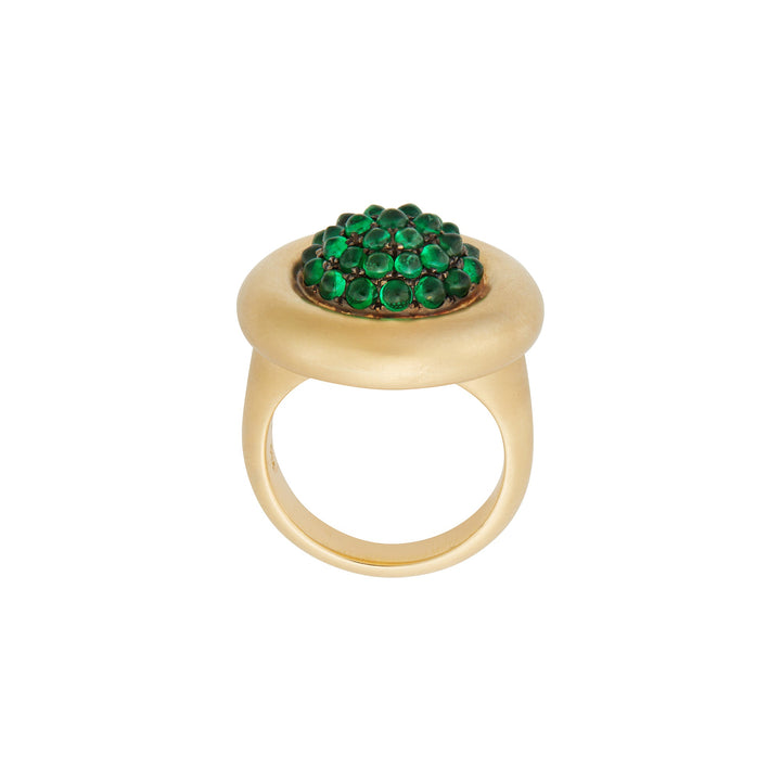 Emerald Caviar Ring - Fête - Ileana Makri